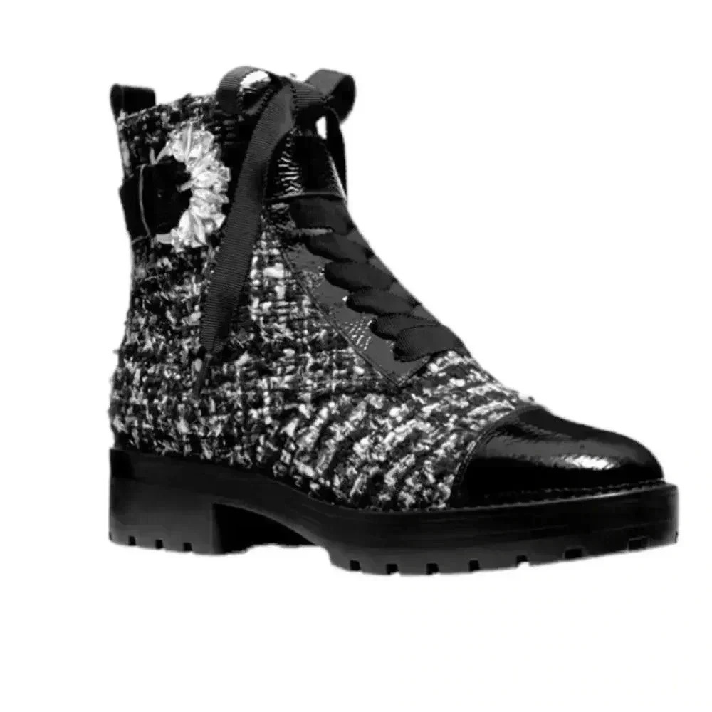 Michael Kors Frieda Tweed Booties size 5 1/2 M
